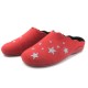 Zapatilla de hogar Lozoya estrellas rojo