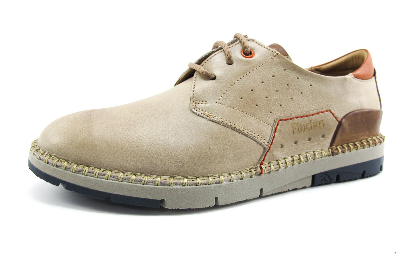 Comprar zapatos para hombre Fluchos THOMAS en piel color piedra.