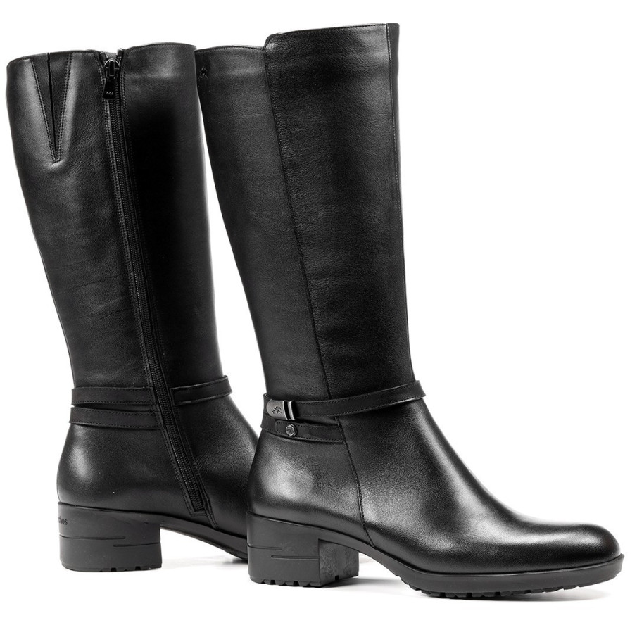 BOTAS FLUCHOS ALISS MUJER PIEL NEGRO