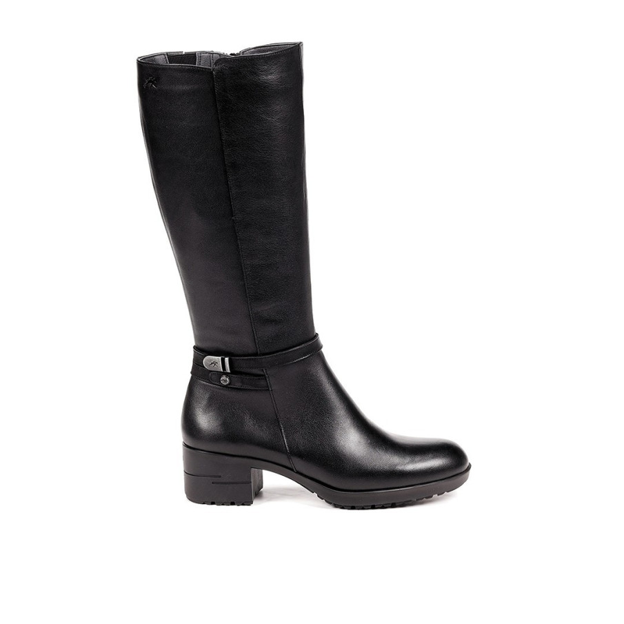 BOTAS FLUCHOS ALISS MUJER PIEL NEGRO