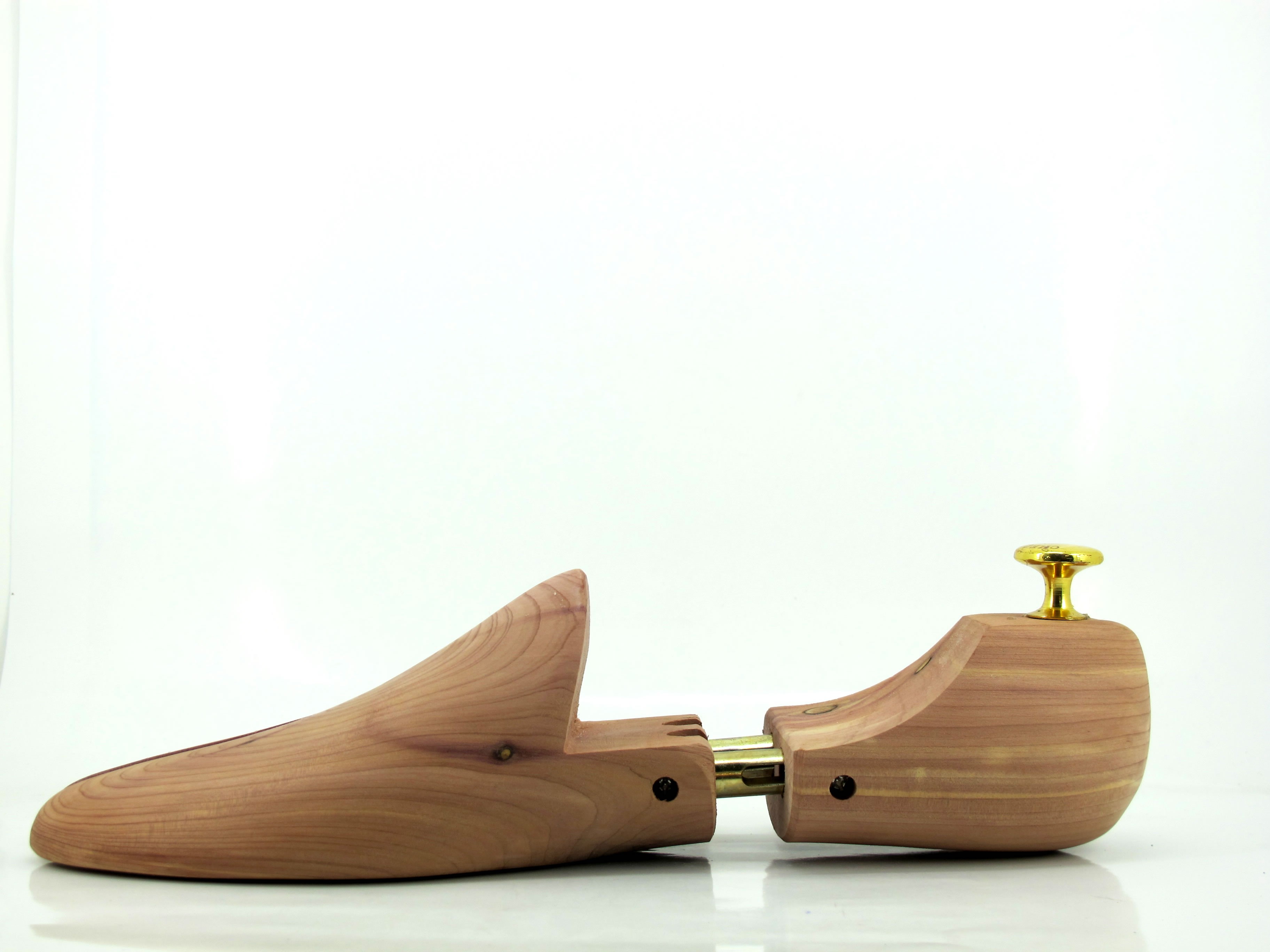 vergüenza Fe ciega Alexander Graham Bell Horma zapato de madera de cedro
