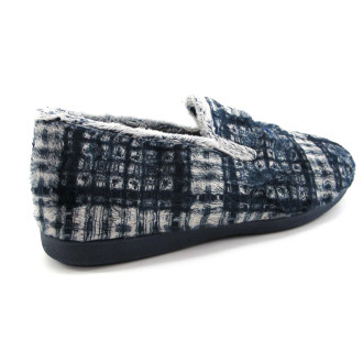 ZAPATILLAS HOGAR HOMBRE GARZÓN LOGO MARINO