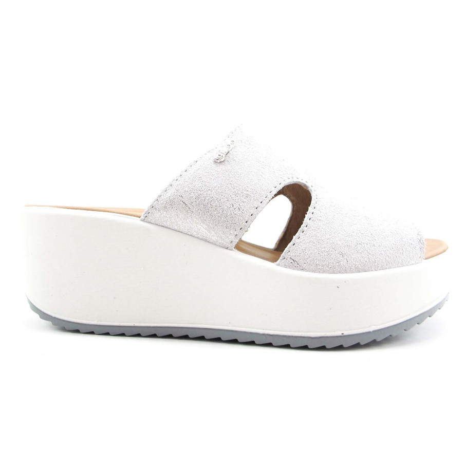 Comprar en Dinozapatos sandalias IGI&CO mujer  piel plata destalonada