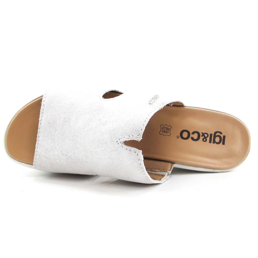 Comprar en Dinozapatos sandalias IGI&CO mujer  piel plata destalonada