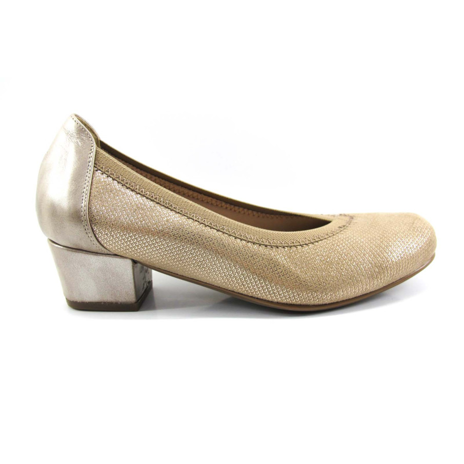 Salón Doctor Cutillas de piel para mujer vestir beig.