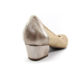 Salón Doctor Cutillas de piel para mujer vestir beig.