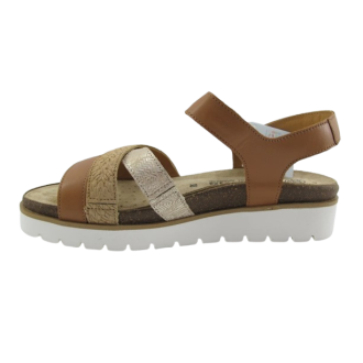 Sandalias de mujer Mobils de Mephisto THINA en piel color camel