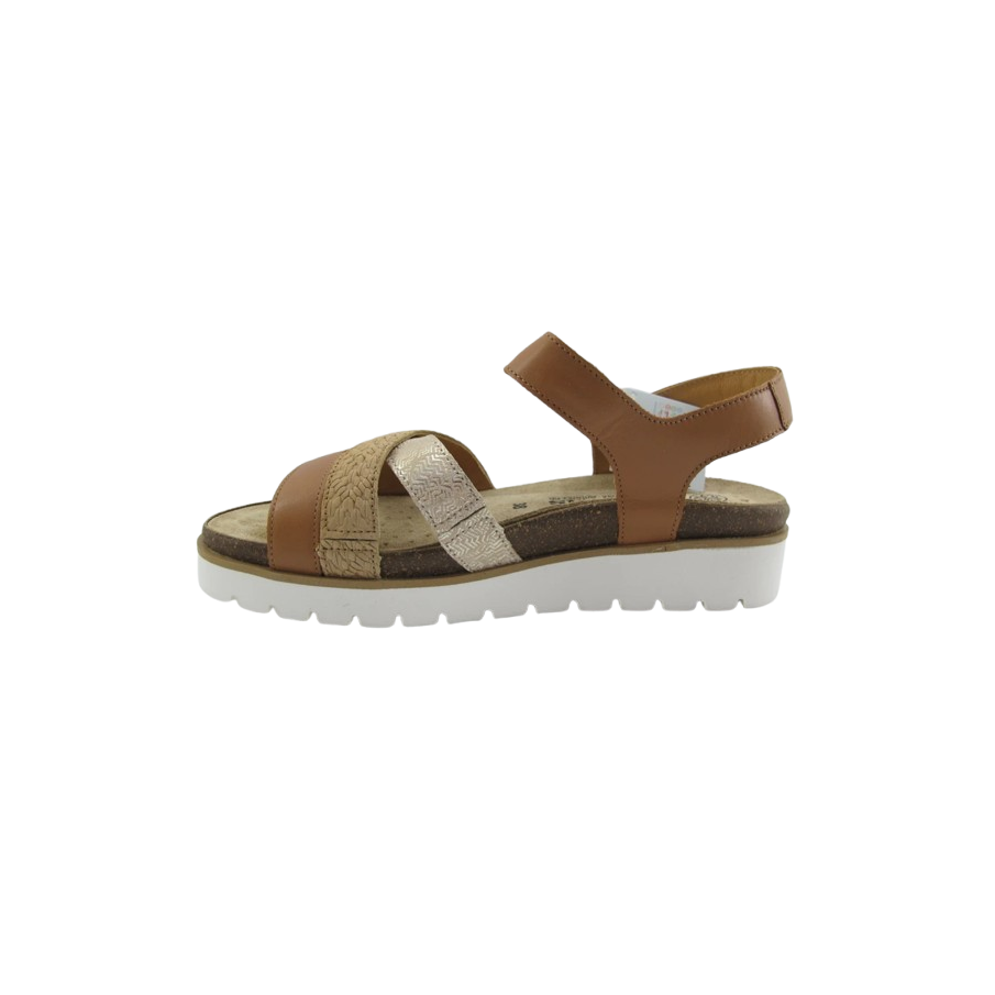 Sandalias de mujer Mobils de Mephisto THINA en piel color camel