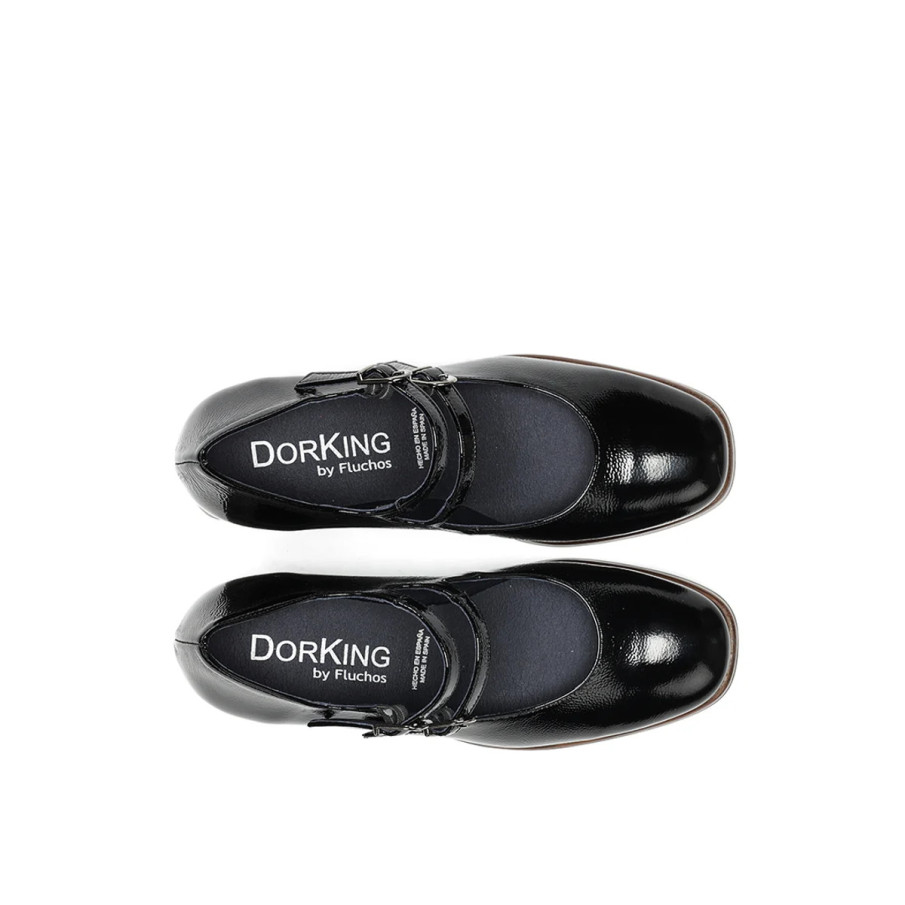 Mercedes DORKING BY FLUCHOS fabricadas en piel naplack color negro