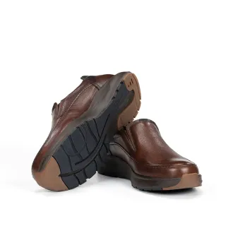 Zapato de piel para caballero marrón FLUCHOS-TEX.