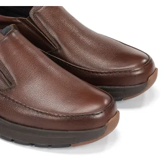Zapato de piel para caballero marrón FLUCHOS-TEX.