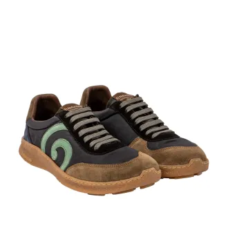 Zapatillas NATURALISTA para hombre blucher en piel multi negro.