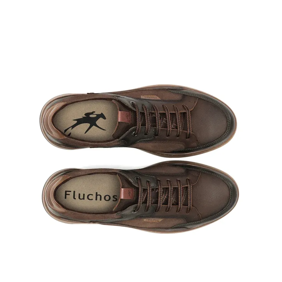 DEPORTIVO FLUCHOS PIEL HOMBRE MARRÓN