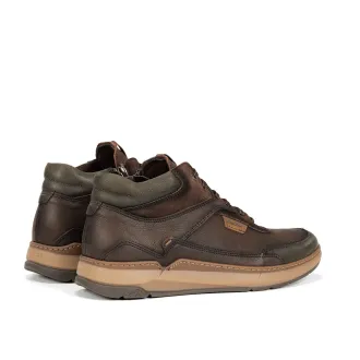 Botines  FLUCHOS  para hombre en piel marrón