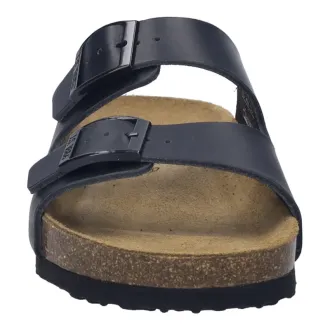 JOSEF SEIBEL Hermine 01 negra sandalia anatómica mujer vista frontal.