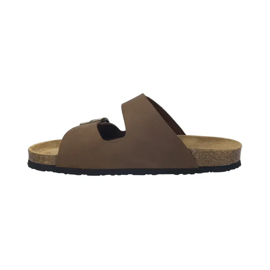 Sandalia marrón Josef 1 vista lateral inclinada.