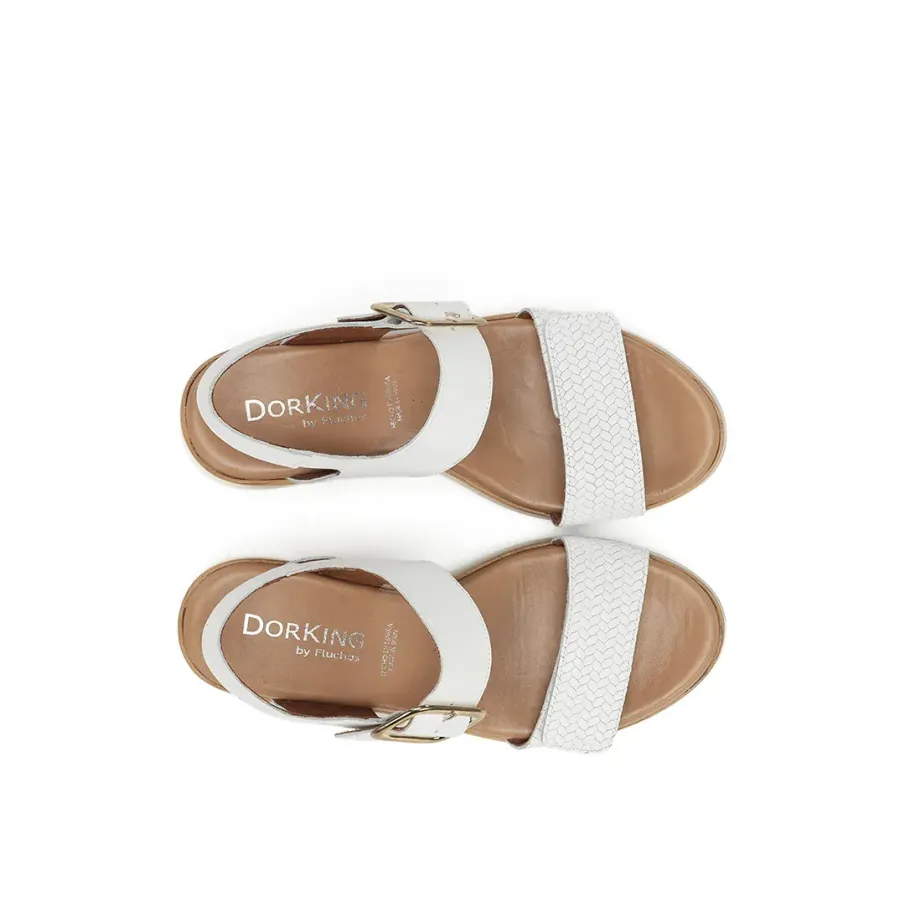 Sandalia Dorking D9642 blanco mujer | Dino Zapatos