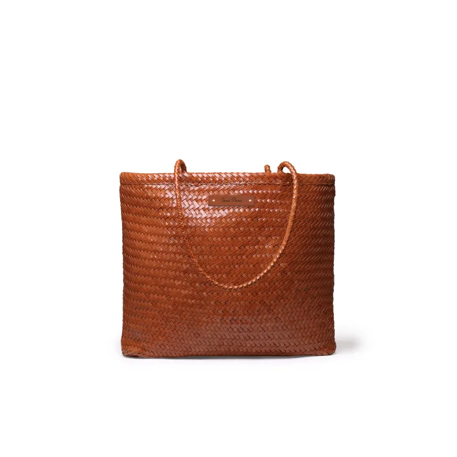 Bolso Toni Pons Simona cuero | Piel trenzada en Alcoy | Dino Zapatos