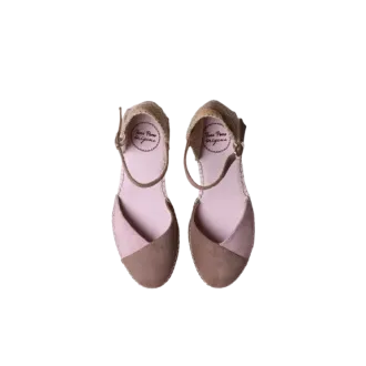 Alpargata TONI PONS Beral para mujer en piel bicolor taupe-lavanda