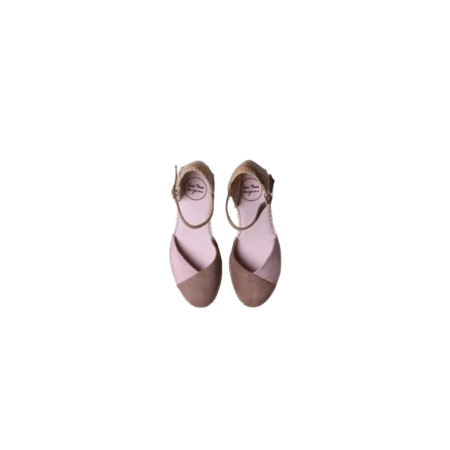 Alpargata TONI PONS Beral para mujer en piel bicolor taupe-lavanda