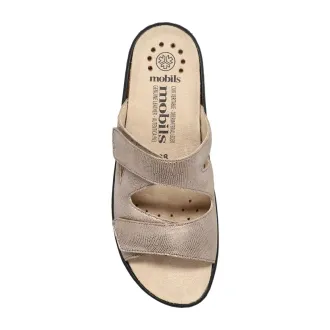 Mobils Geva Light Taupe | Sandalia mujer plantilla extraíble