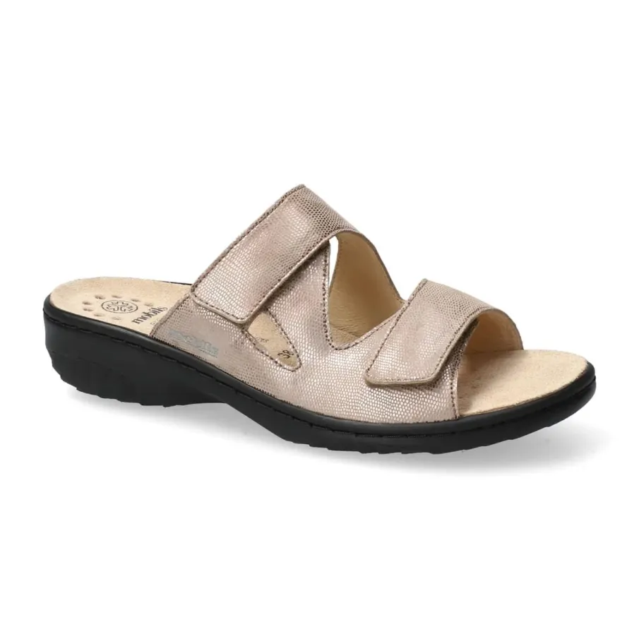 Mobils Geva Light Taupe | Sandalia mujer plantilla extraíble