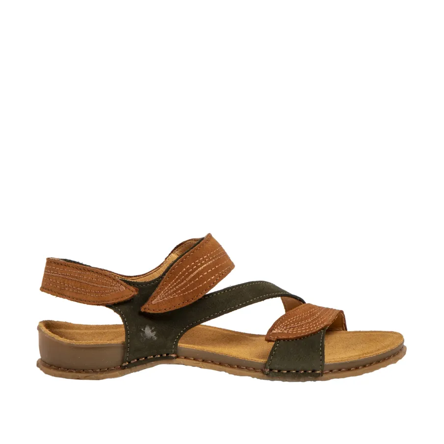 Sandalia El Naturalista Panglao N5810S kaki y cuero | Dino Zapatos