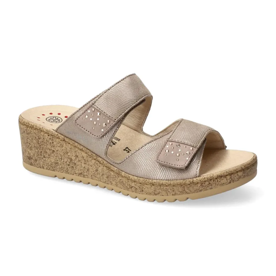 Sandalia Mobils by Mephisto NAVINA mujer light taupe con plantilla extraíble