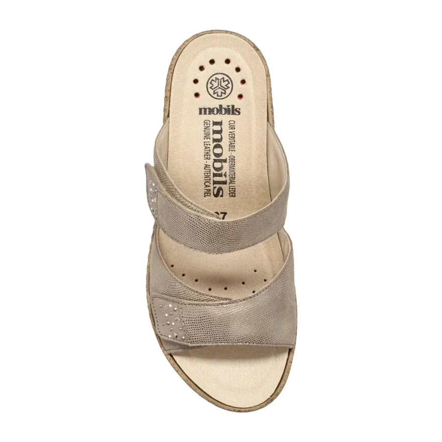 Sandalia Mobils by Mephisto NAVINA mujer light taupe con plantilla extraíble