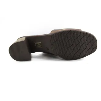 Zueco Mujer Bronce Piel | Dino Zapatos Alcoy