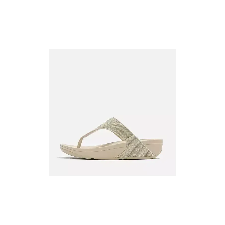 Sandalia FitFlop Lulu Shimmerglitz Mujer Platino | Dino Zapatos