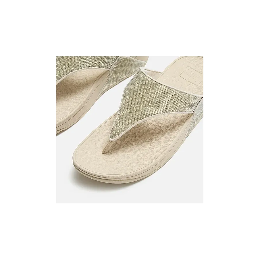 Sandalia FitFlop Lulu Shimmerglitz Mujer Platino | Dino Zapatos
