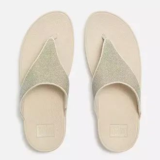 Sandalia FitFlop Lulu Shimmerglitz Mujer Platino | Dino Zapatos