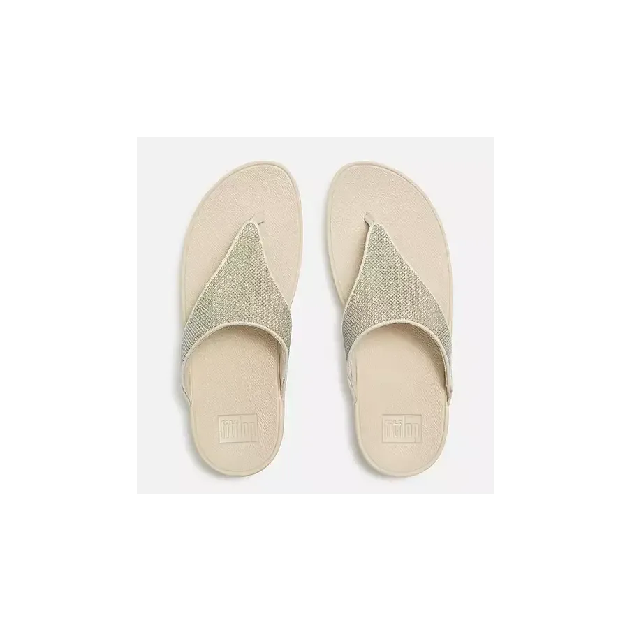 Sandalia FitFlop Lulu Shimmerglitz Mujer Platino | Dino Zapatos