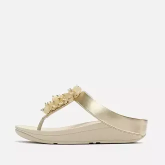 Sandalia FitFlop Lulu Shimmerglitz Mujer Platino | Dino Zapatos