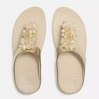 Sandalia FitFlop Lulu Shimmerglitz Mujer Platino | Dino Zapatos