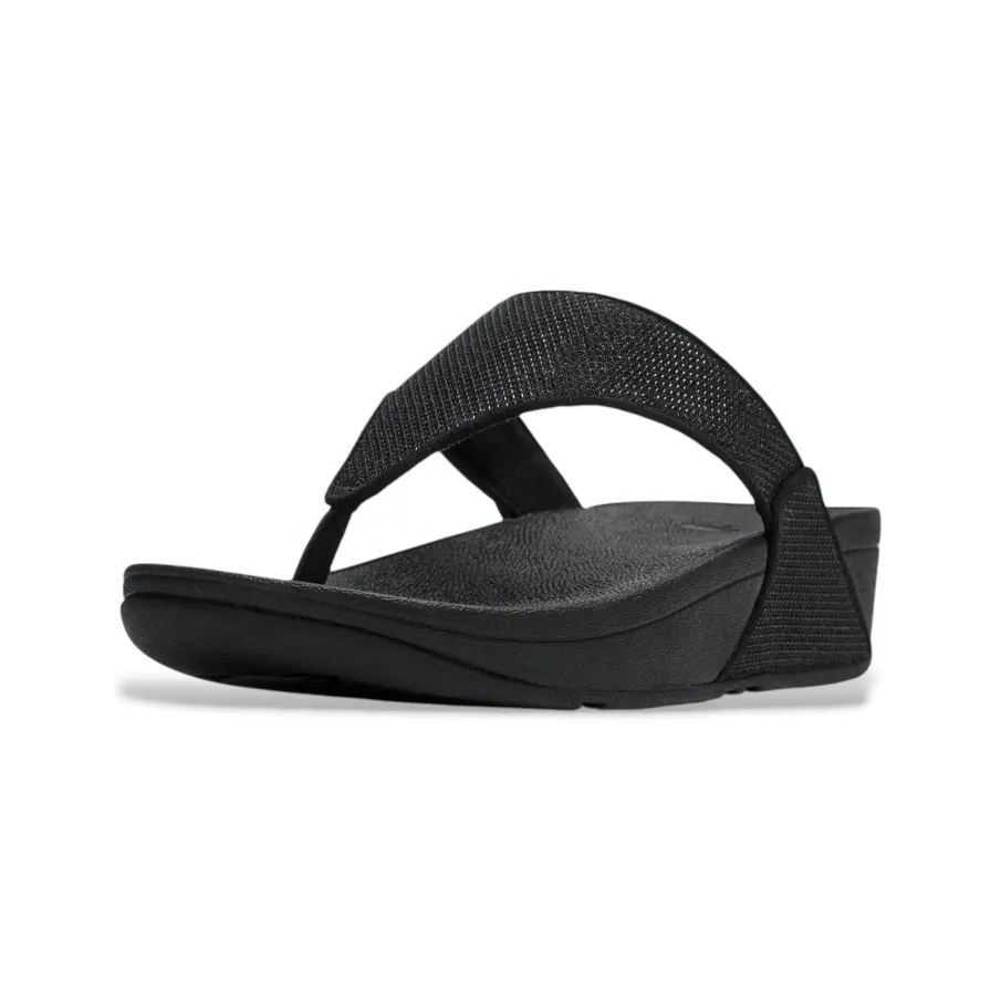 FitFlop Lulu Shimmerglitz Negro Mujer | Dino Zapatos Alcoy