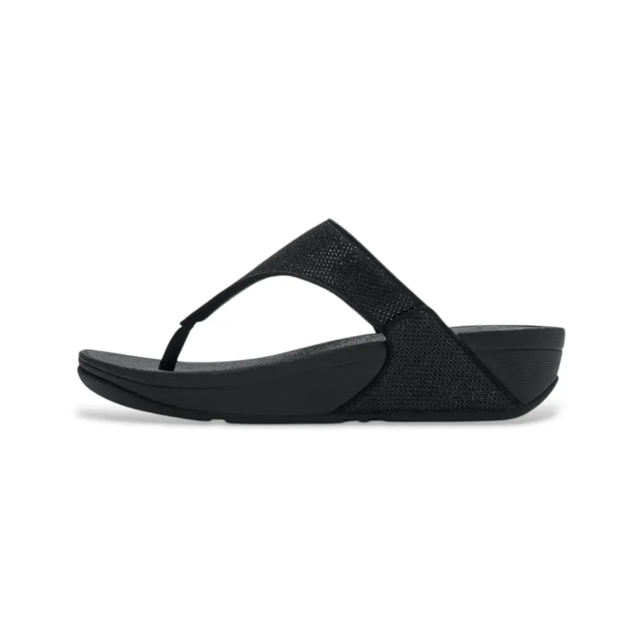 FitFlop Lulu Shimmerglitz Negro Mujer | Dino Zapatos Alcoy