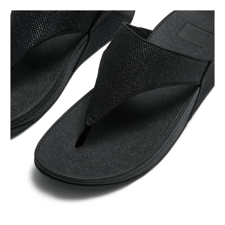 FitFlop Lulu Shimmerglitz Negro Mujer | Dino Zapatos Alcoy