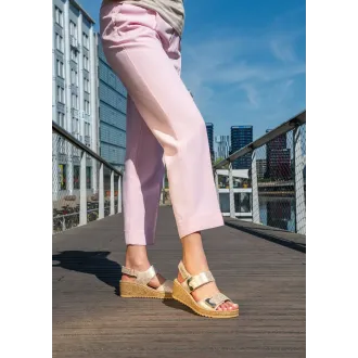 Sandalia Mobils Nawel Sand mujer | Plantilla extraíble | Dino Zapatos