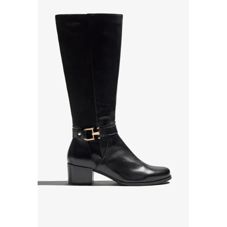 Botas Negras con trasera elástica. Modelo Jolene-35 Regarde Le Ciel.
