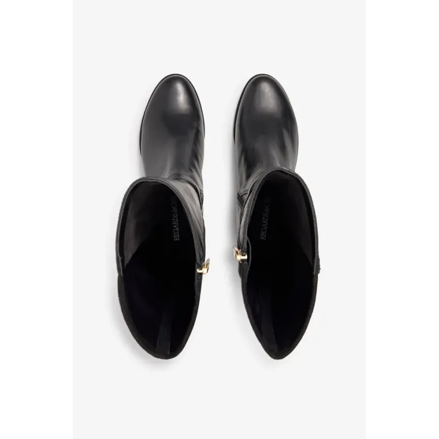 Botas Negras con trasera elástica. Modelo Jolene-35 Regarde Le Ciel.