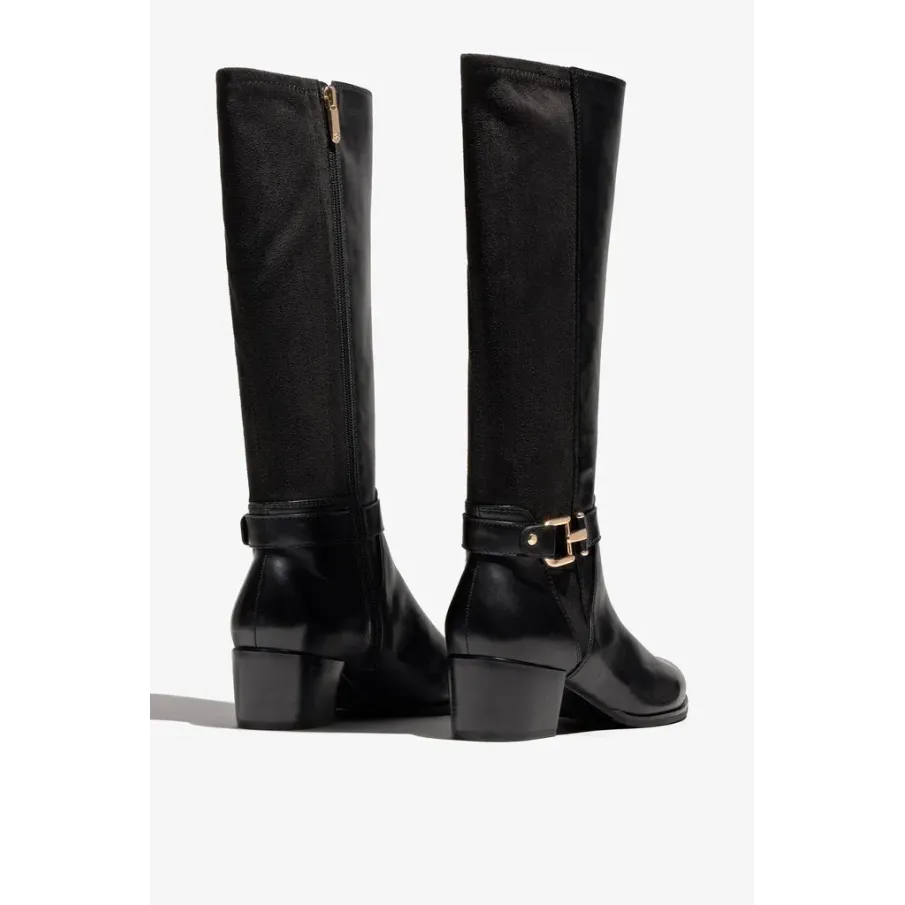Botas Negras con trasera elástica. Modelo Jolene-35 Regarde Le Ciel.