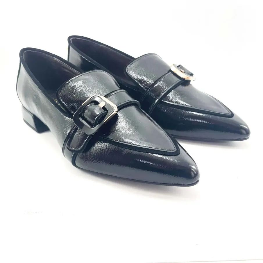 Mocasín charol negro mujer | Dino Zapatos Alcoy