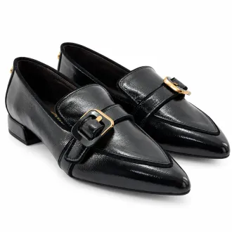 Mocasín charol negro mujer | Dino Zapatos Alcoy