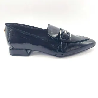 Mocasín charol negro mujer | Dino Zapatos Alcoy