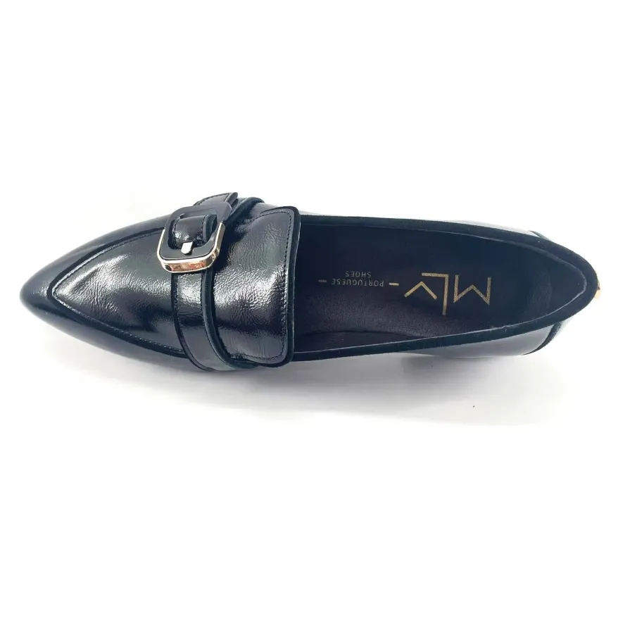 Mocasín charol negro mujer | Dino Zapatos Alcoy